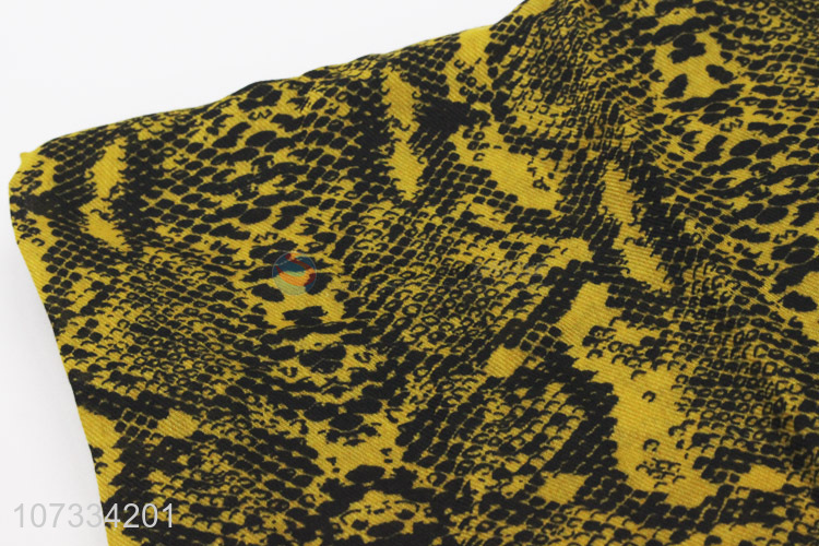 Unique design snake skin printed ladies scarf fashion scarf