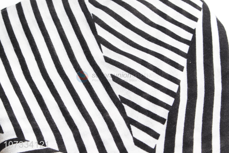 High quality popular soft stripe printed ladies scarf