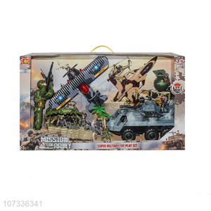 New Design Sound-<em>Light</em> Grenade/Soldier Armored <em>Car</em> Torpedo Bomber Fighter Play Set