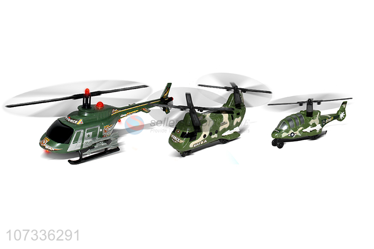 Best Selling Fighting Vehicle Rubber Dinghy Helicopter Military Toys Play Set