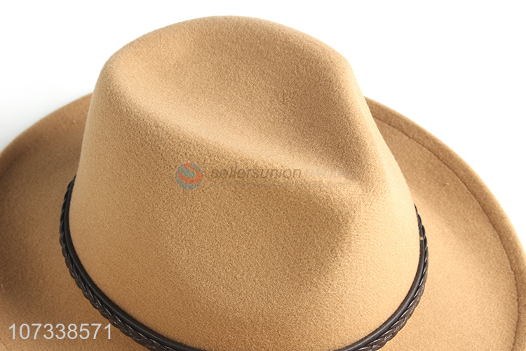 Cheap Price Panama Hat Leisure Stylish Polyester Hat For Adult