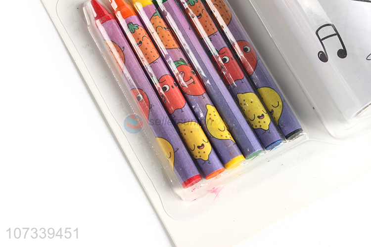 Good Sale Colorful Crayon With Sticky Paint Roll Set