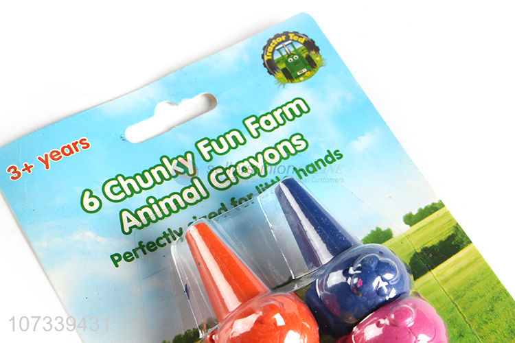 Best Selling 6 Colors Cute Animal Shape Crayons Set