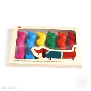 Wholesale Cartoon Animal Shape Colorful Crayon Set