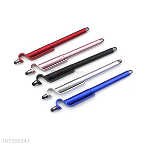 Unique Design Soft Touch Screen Gel Ink Pen With Phone Holder