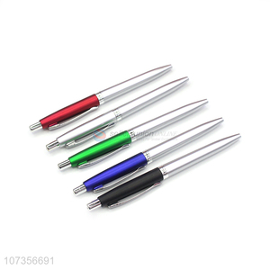 High Quality Plastic Ballpoint Pen Press Type Ball Pen