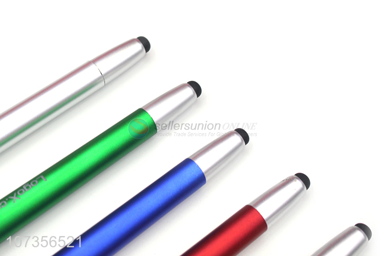 Custom Soft Touch Screen Plastic Ball Pen With Light