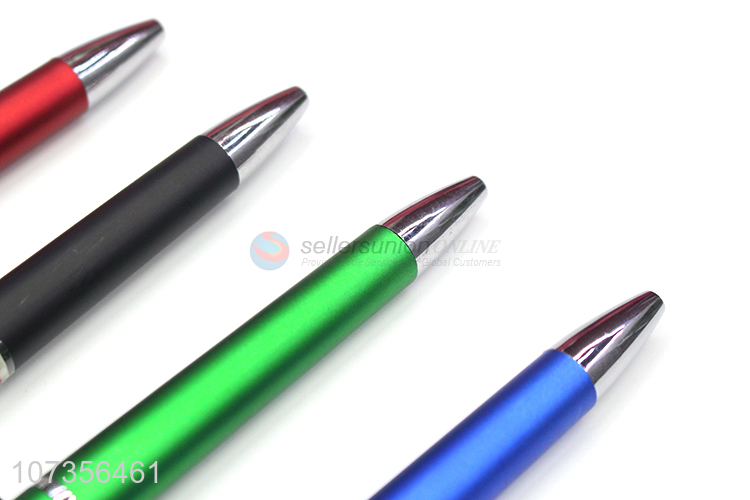 Hot Selling Colorful Press Ballpoint Pen With Stylus