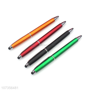 Custom Business Soft Touch Screen Ball Pen With Stylus