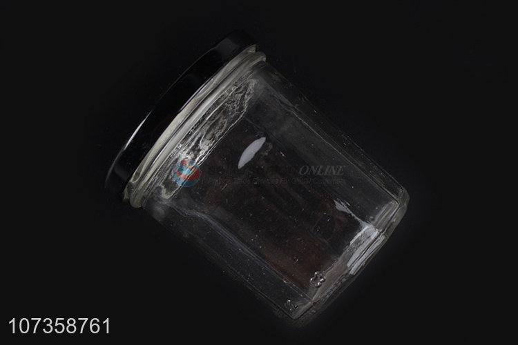 Excellent quality durable clear flower tea glass jar food storage container