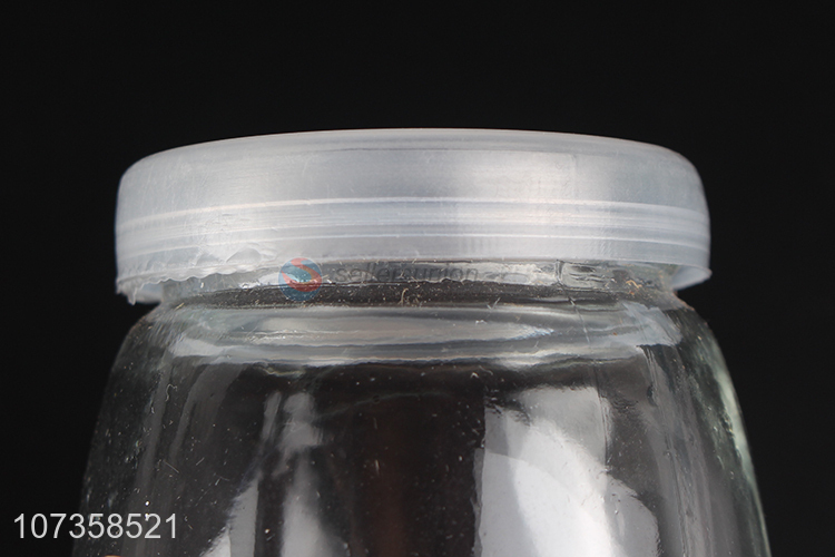 Top supplier flower tea glass storage jar kitchen cookie glass jar