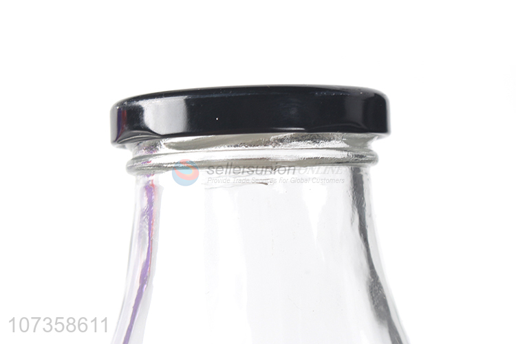 Hot sale durable clear flower tea glass jar food storage container