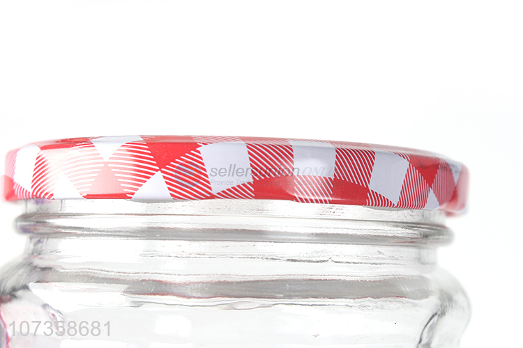 China maker flower tea glass storage jar kitchen cookie glass jar
