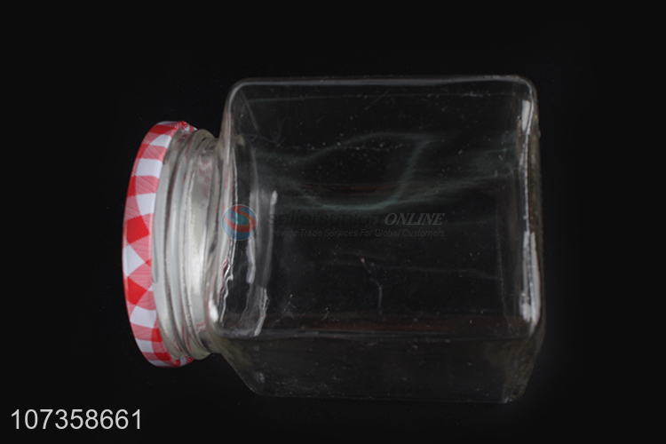 China manufacturer clear heat resistant kitchen glass jar for flower tea