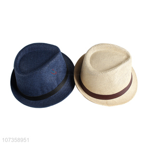Hot Selling Straw Sun Hat Fashion Men Fedora Hat