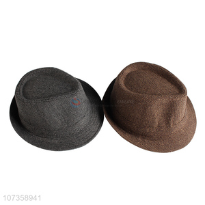 Fashion Style Men Fedora Hat Winter Billycock Hat