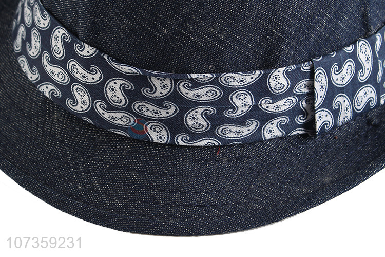 Cool Design Cotton Fedora Hat Mens Cowboy Hat