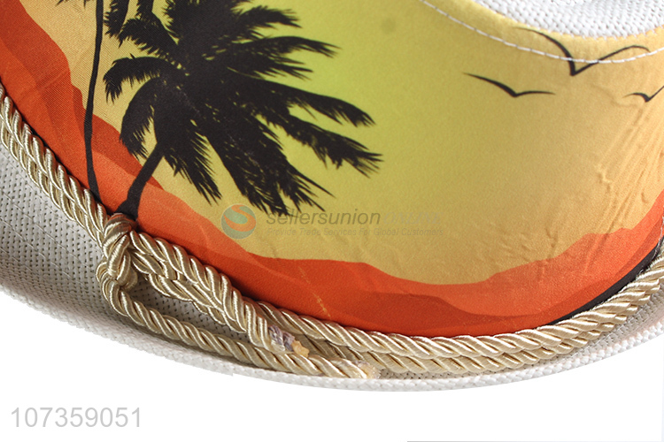 Fashion Printing Breathable Straw Fedora Hat For Sale
