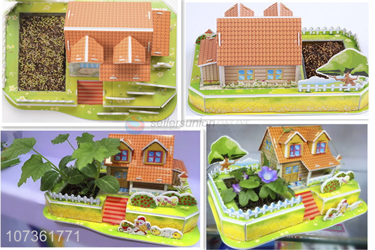 High Quality Intelligent House Planting Puzzle 3D Toy Love Garden Kids Educational Toys