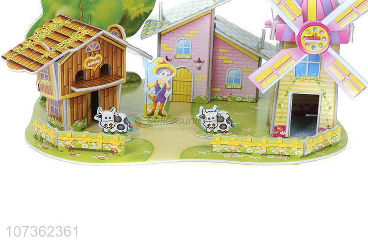 Creative Russian Windmill House Diy Jigsaw Puzzle Fashion Educational Toys