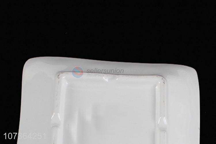 Fashion Square Western-Food Plate White Melamine Plates