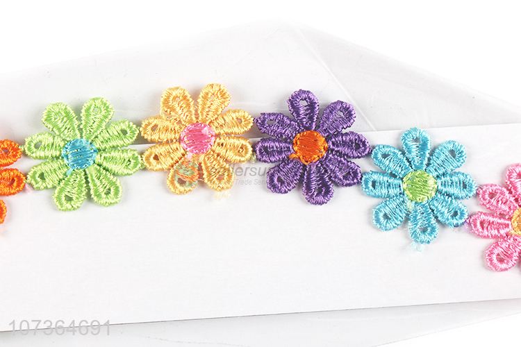 Wholesale Boutique Girls Accessories Embroidered Flowers Hairbands Headband