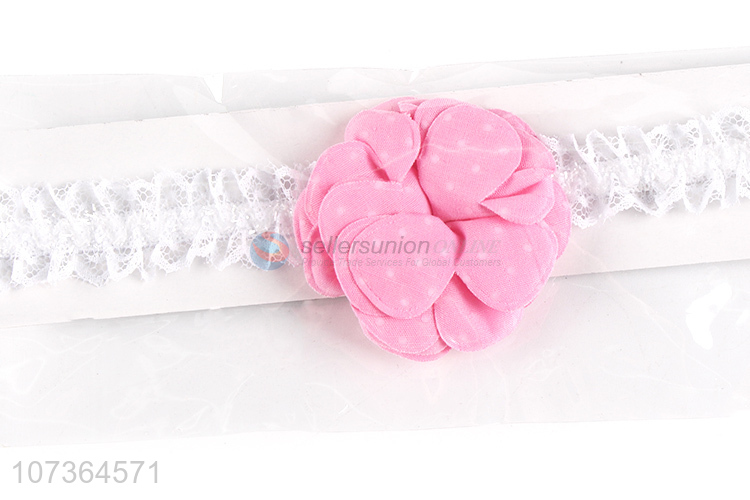 Factory Sell Trendy Lovely Girls Elastic Headband Toddler Hair Accessories