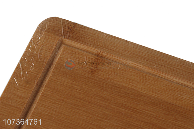 Hot selling kitchen supplies natural bamboo cutting board chopping block