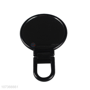 Good quality black tabletop folding cosmetic mirror hand-held makeup mirror