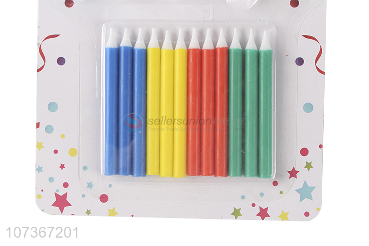 Good Quality Colored Birthday Cake Candle Party Candle And Holders