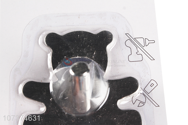 Cute Bear Shape Sticky Hook Multipurpose Hooks