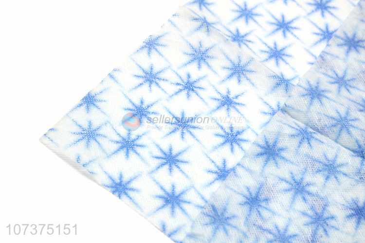 Hot sale star printed nonwovens cleaning cloth for kitchen and home