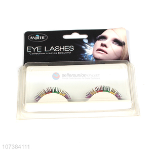 Wholesale Fashion Colored False Eyelashes Best Makeup Supplies