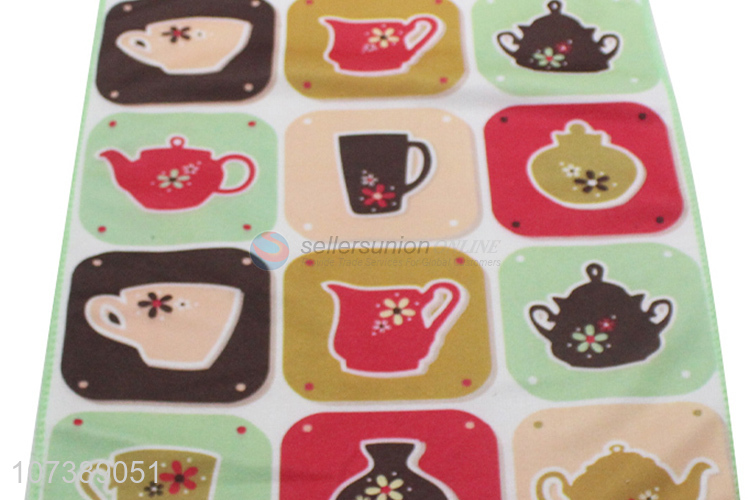 Hot Sale Tea Set Pattern Tea Towel Fashion Clean Towel