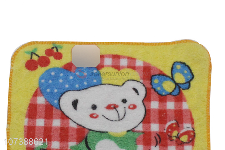 Cartoon Bear Pattern Square Towel Fashion Hand Towel