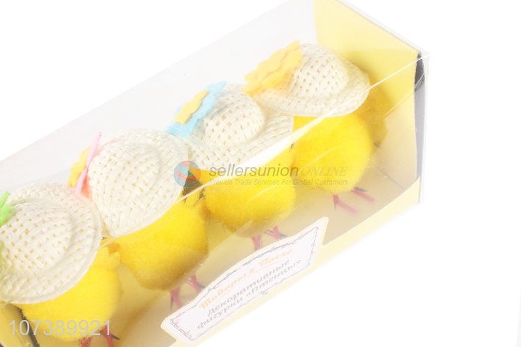 Wholesale Unique Design 4Pcs Easter Chicks For Easter Decoration