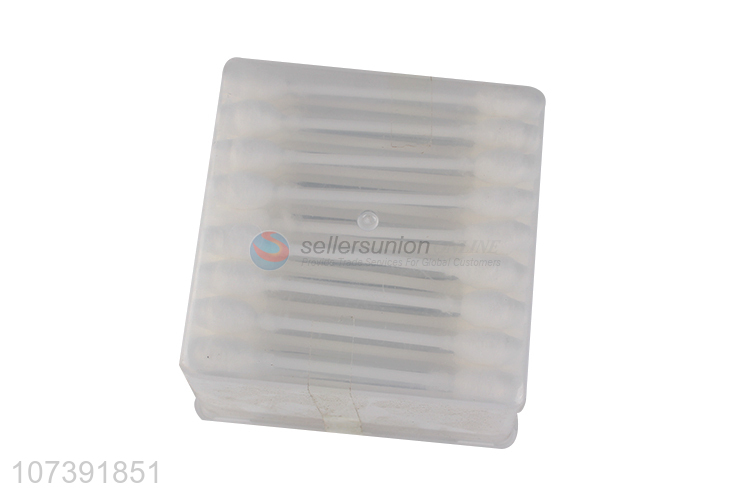 Suitable Price Baby Care Soft And Gentle Cotton Swab 60Pcs With Plastic Box