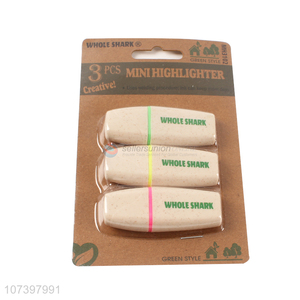 Customized office school stationery mini quicky dry highlighters