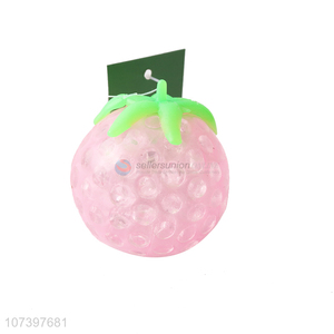 New Design Transparent Fruit Shape Squeeze Ball Toy