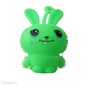 Wholesale non-toxic tpr vent toy rabbit puffer ball pressure release toy
