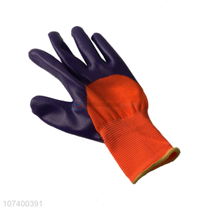 Promotional cheap wear resistant dipped safety gloves labor gloves