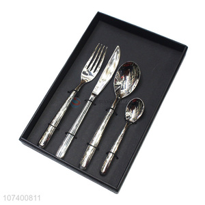 Most popular personalized 4 pieces stainless steel cutlery set