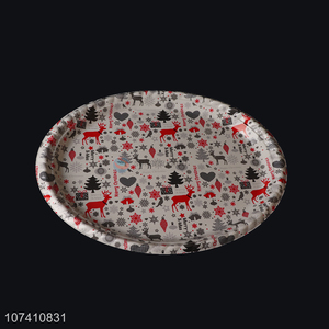 China supplier christmas style household plastic plate