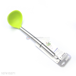 Good Quality Stainless Steel Handle Safe Silicone Soup Ladle