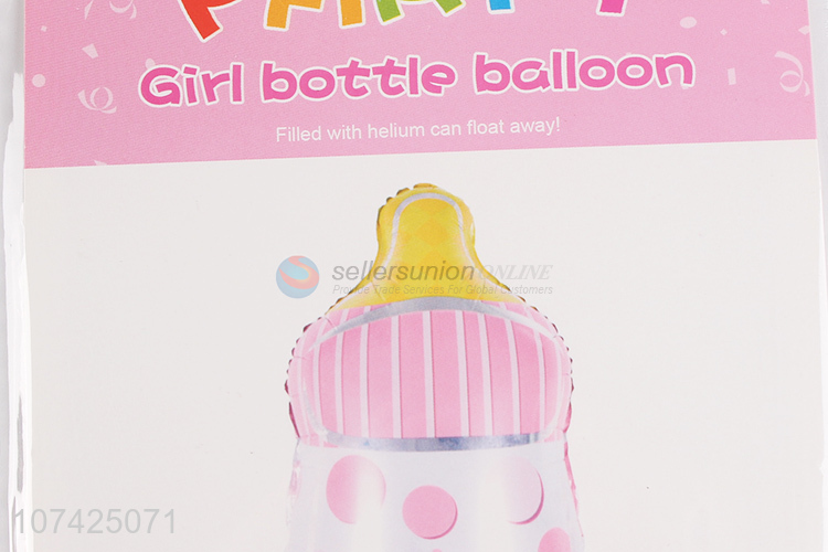 Popular products birthday party decoration girl bottle balloon foil balloons