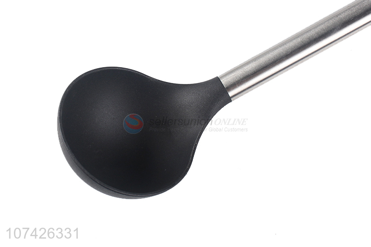 custom nylon Soup Ladle cooking spoon with steel handle