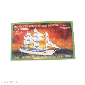 New Design 3D Wood Simulation Ship Model Toy