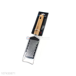 Good Sale Kitchen Tools Bamboo Handle Stainless Steel Ginger Grater