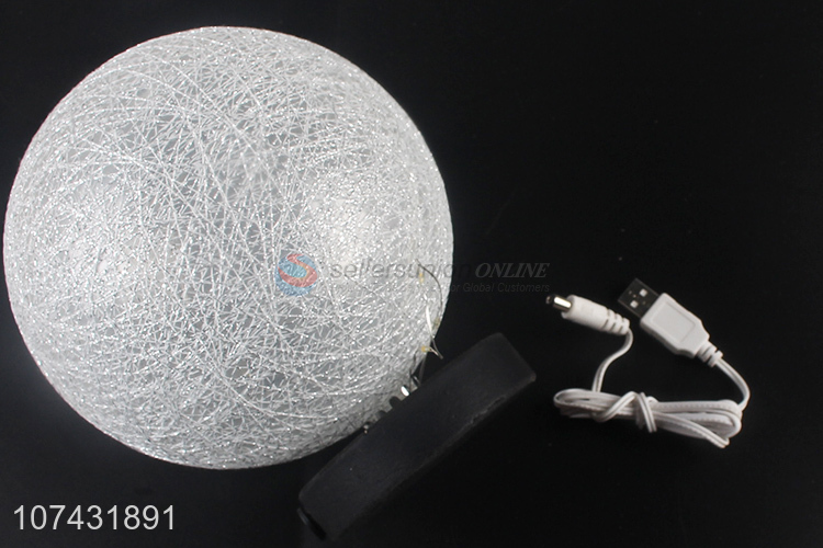 Hot products colorful cotton ball shape led light for home decoration