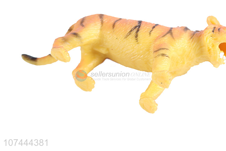 High quality realistic animal model toy tpr tiger toy